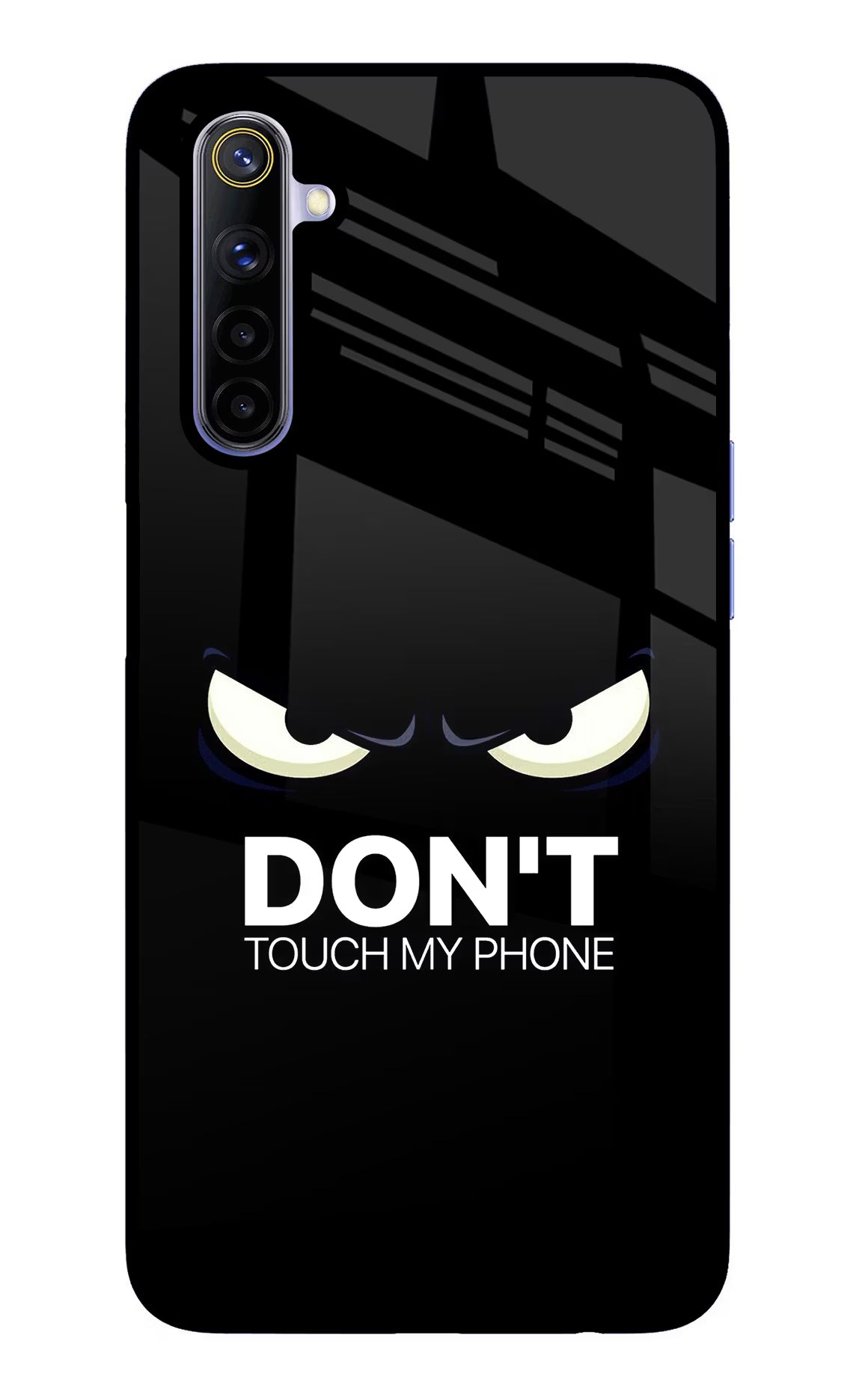 Don'T Touch My Phone Realme 6/6i Glass Case Back Cover by Casekaro