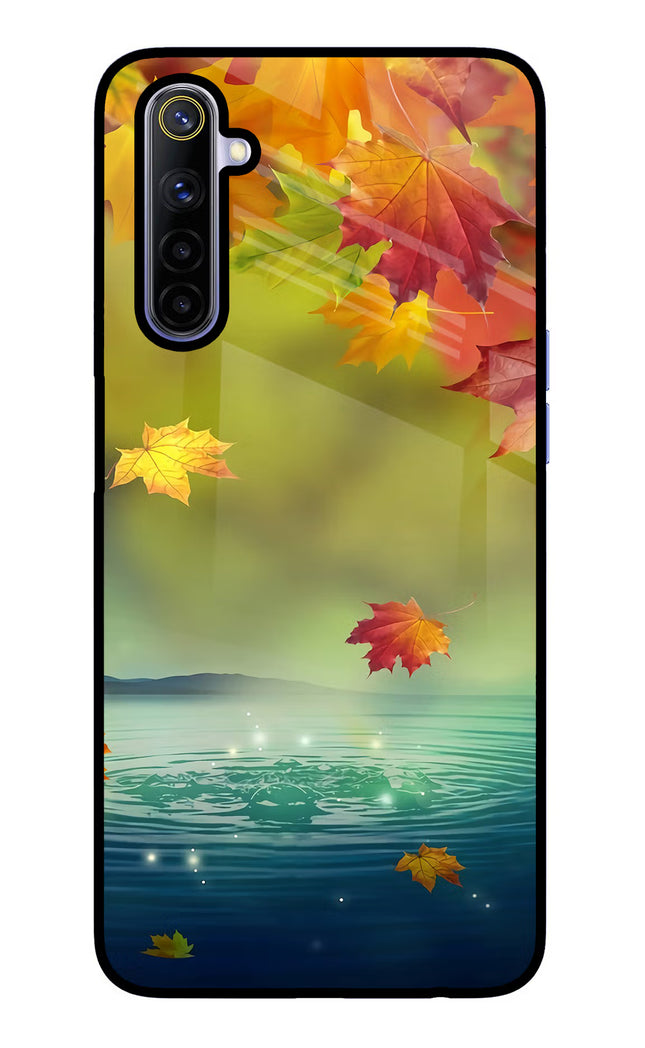 Flowers Realme 6/6i Glass Case