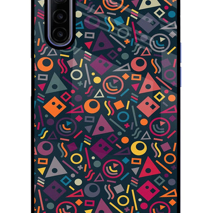 Geometric Abstract Realme 6/6i Glass Case Back Cover by Casekaro
