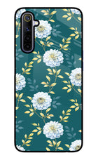 Flowers Realme 6/6i Glass Case