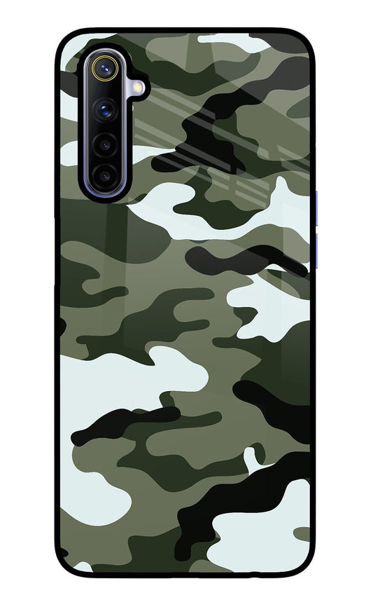 Camouflage Realme 6/6i Glass Case