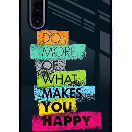 Do More Of What Makes You Happy Realme 6/6i Glass Case