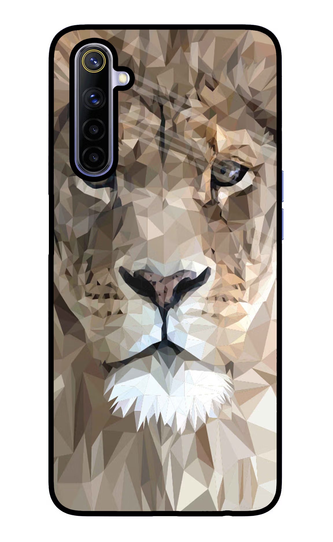 Lion Art Realme 6/6i Glass Case Back Cover by Casekaro