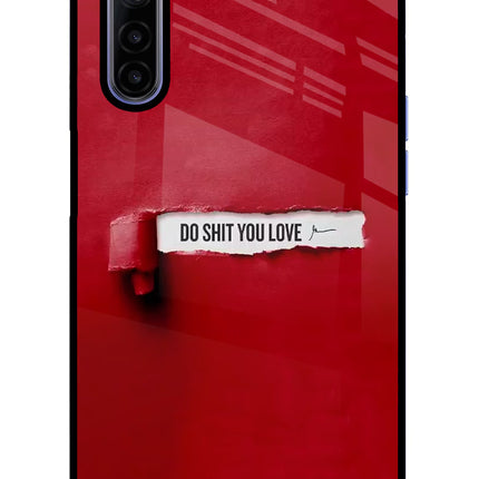 Do Shit You Love Realme 6/6i Glass Case Back Cover by Casekaro