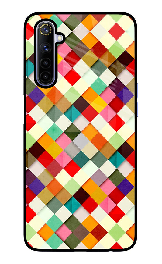Geometric Abstract Colorful Realme 6/6i Glass Case