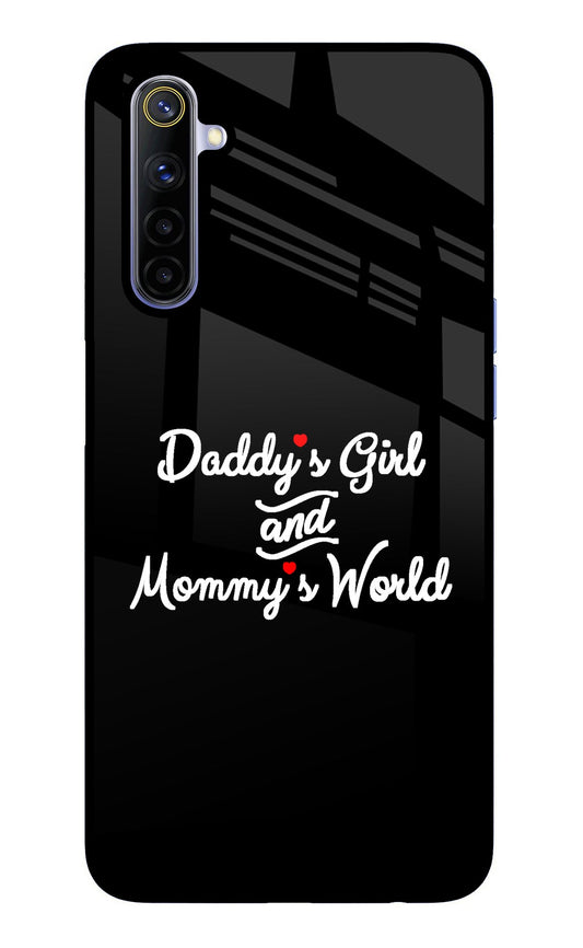 Daddy's Girl and Mommy's World Realme 6/6i Glass Case