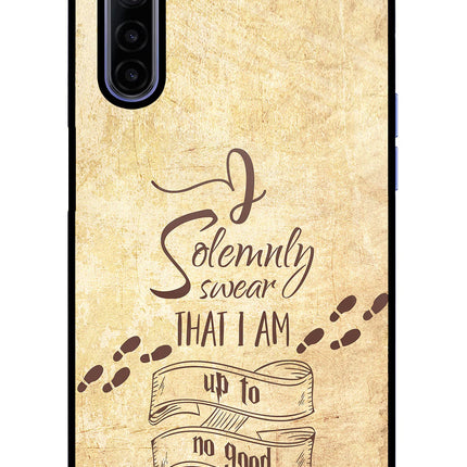 I Solemnly swear that i up to no good Realme 6/6i Glass Case Back Cover by Casekaro