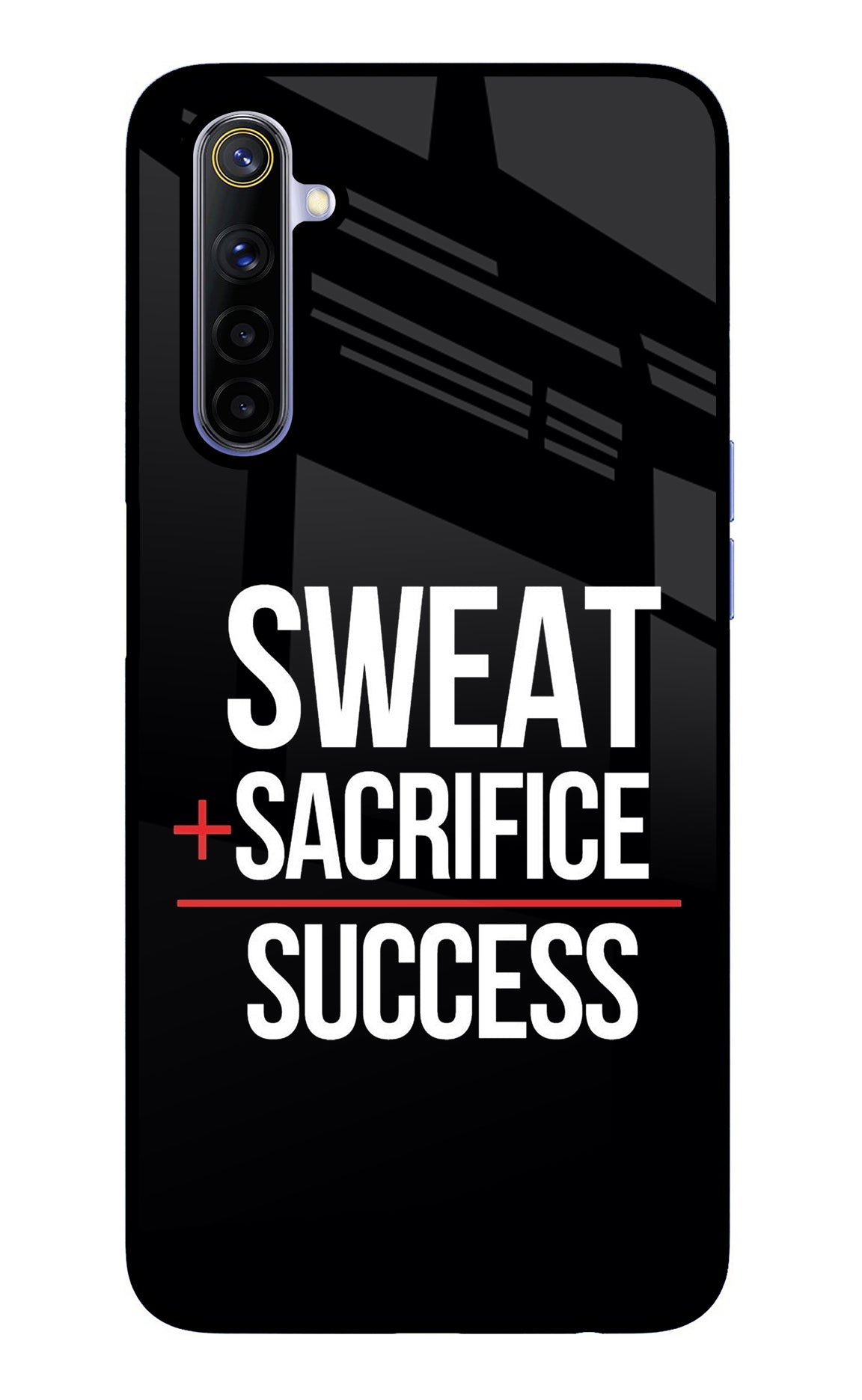 Sweat Sacrifice Success Realme 6/6i Glass Case