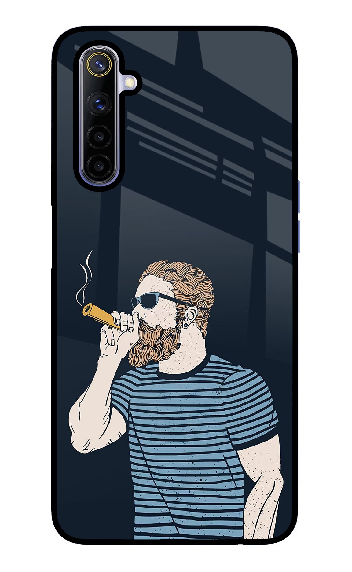 Smoking Realme 6/6i Glass Case Back Cover by Casekaro