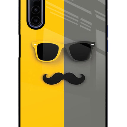 Sunglasses with Mustache Realme 6/6i Glass Case