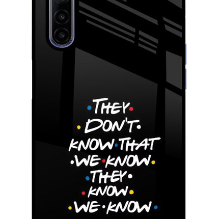FRIENDS Dialogue Realme 6/6i Glass Case
