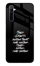 FRIENDS Dialogue Realme 6/6i Glass Case