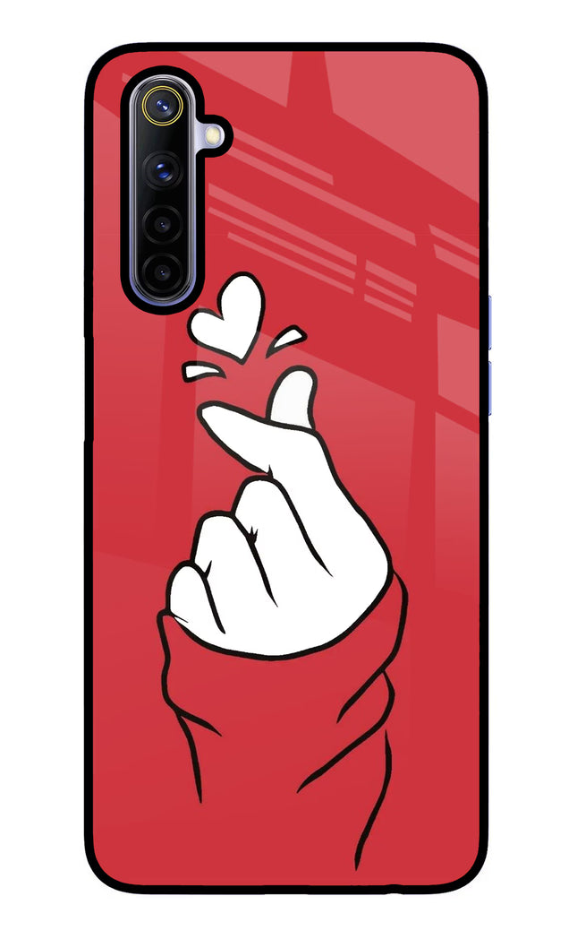 Korean Love Sign Realme 6/6i Glass Case