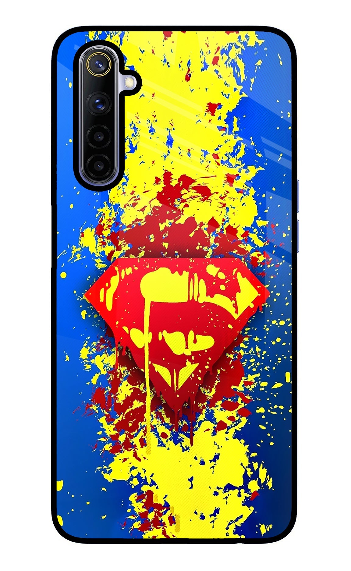 Superman logo Realme 6/6i Glass Case