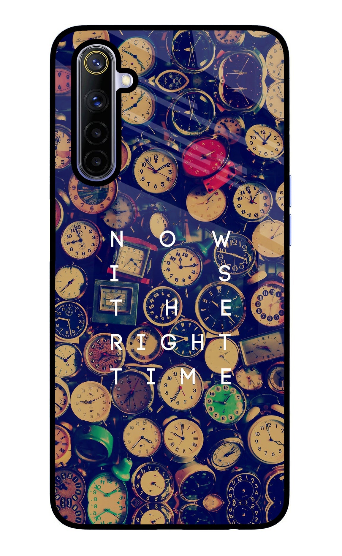 Now is the Right Time Quote Realme 6/6i Glass Case