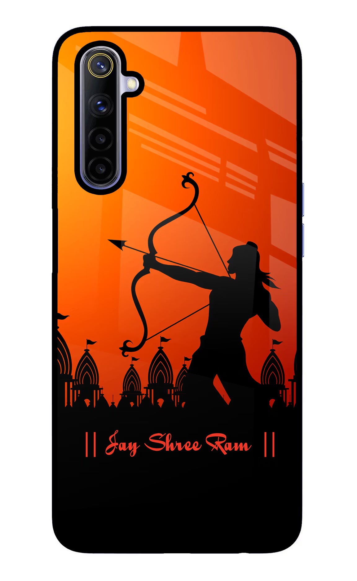 Lord Ram - 4 Realme 6/6i Glass Case Back Cover by Casekaro