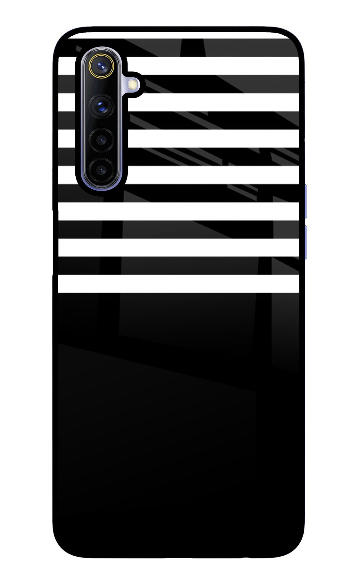 Black and White Print Realme 6/6i Glass Case