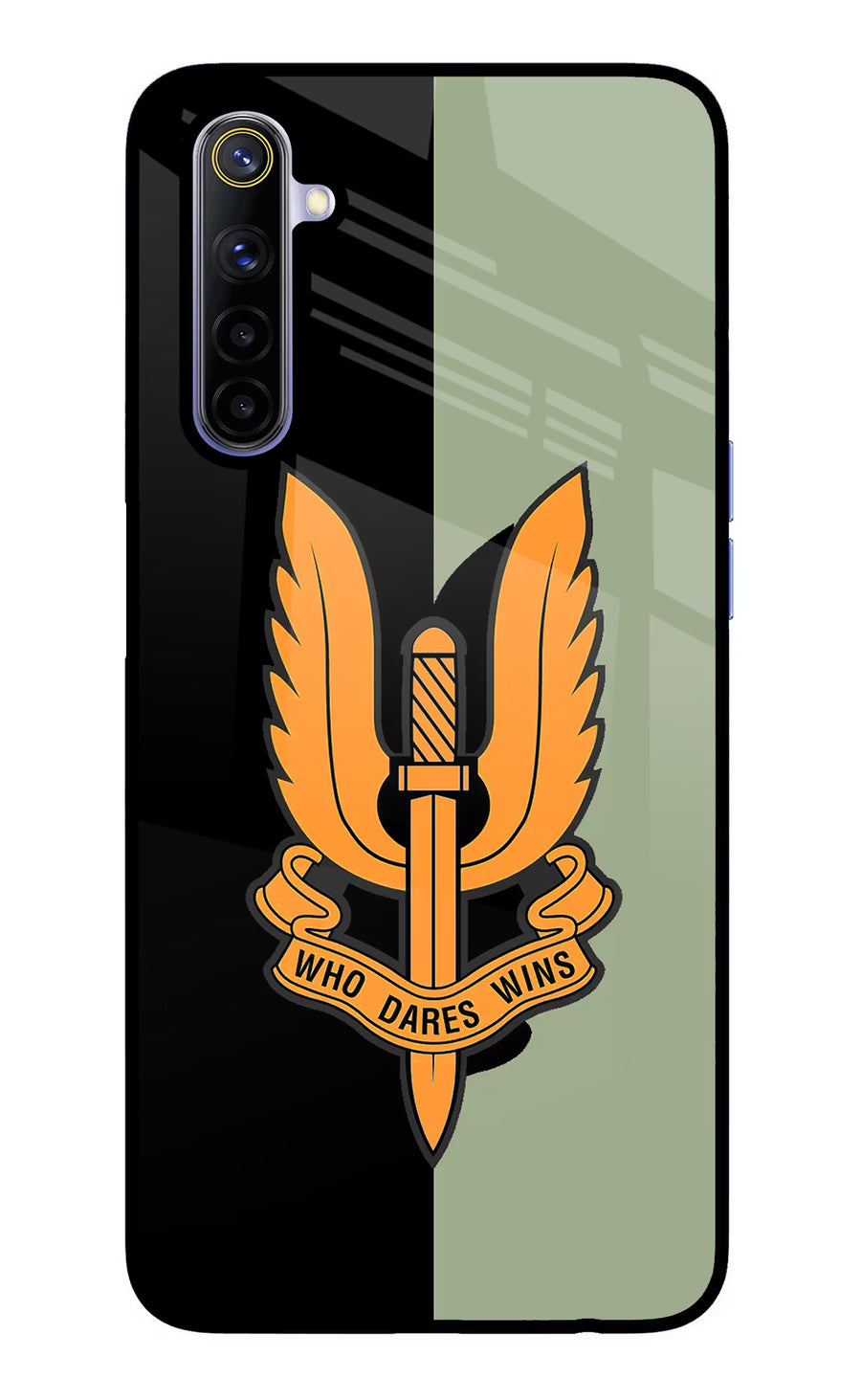 Balidan Logo Realme 6/6i Back Cover, Glass case