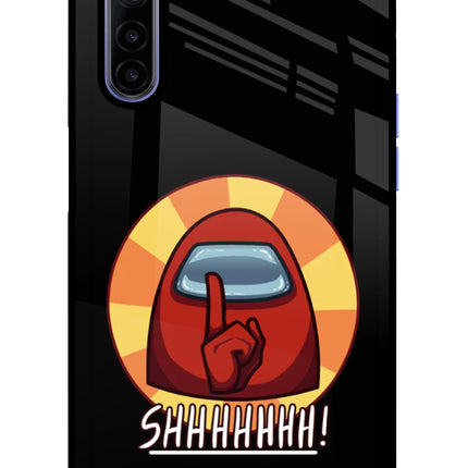 Among Us Shhh! Realme 6/6i Glass Case Back Cover by Casekaro