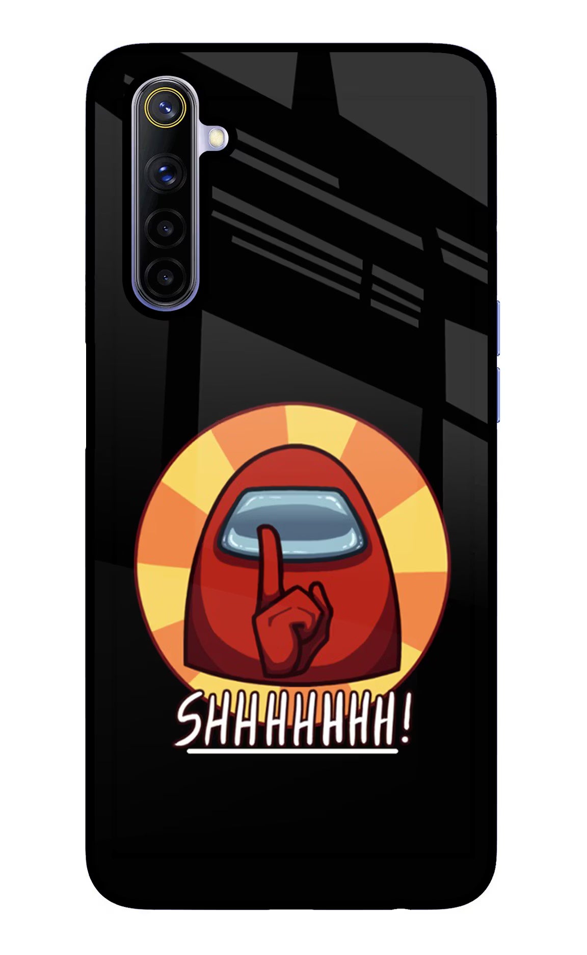 Among Us Shhh! Realme 6/6i Glass Case