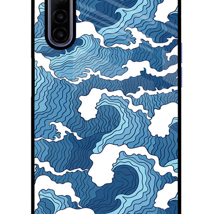 Blue Waves Realme 6/6i Glass Case