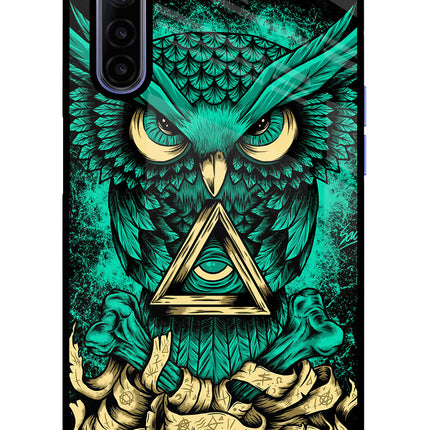 Green Owl Realme 6/6i Glass Case