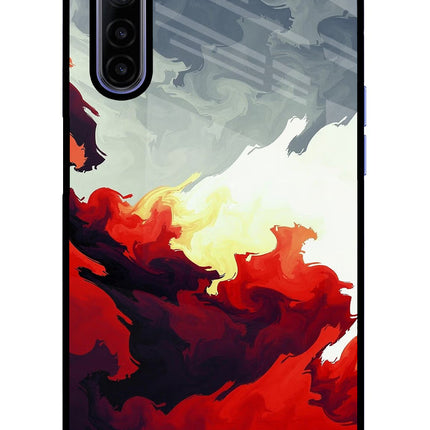 Fire Cloud Realme 6/6i Glass Case Back Cover by Casekaro