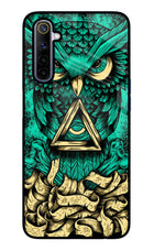 Green Owl Realme 6/6i Glass Case