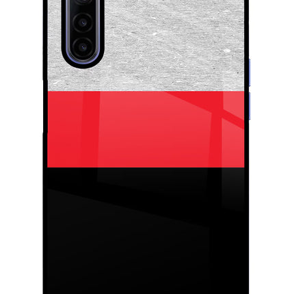 Tri Color Pattern Realme 6/6i Glass Case
