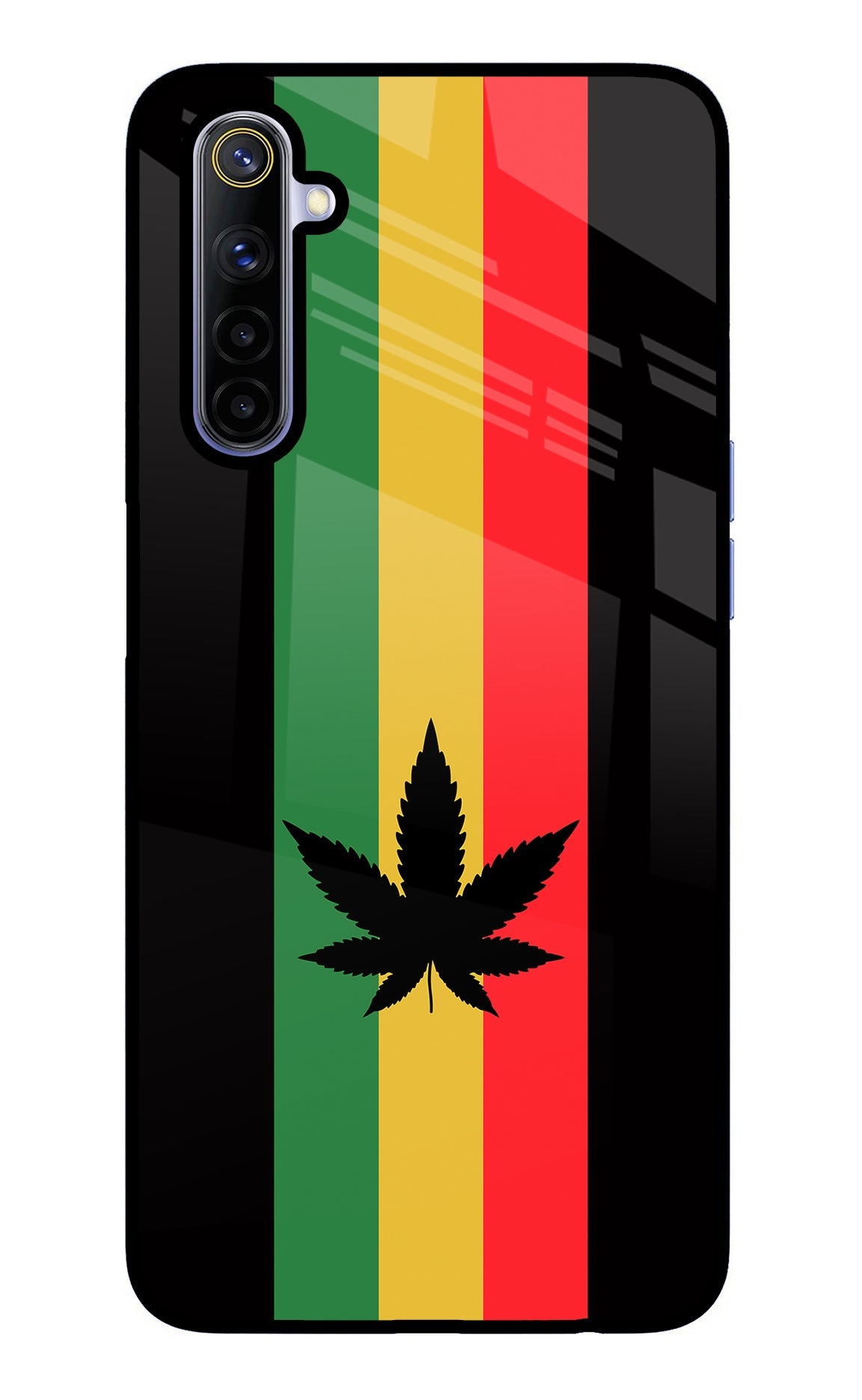 Weed Flag Realme 6/6i Glass Case