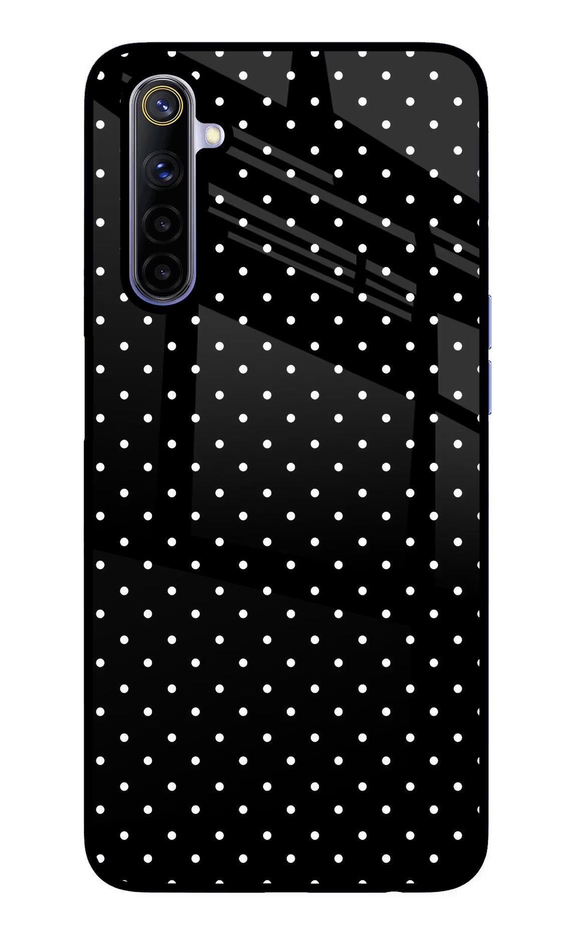 White Dots Realme 6/6i Glass Case Back Cover by Casekaro
