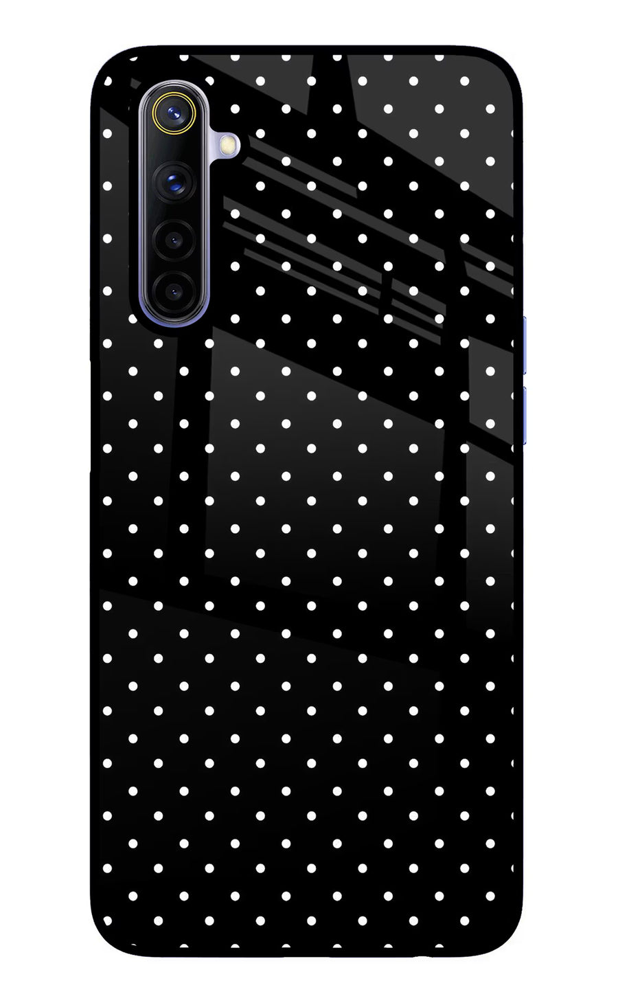 White Dots Realme 6/6i Back Cover, Glass case
