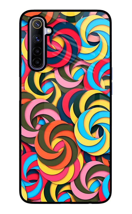 Spiral Pattern Realme 6/6i Glass Case