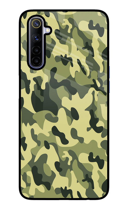 Camouflage Realme 6/6i Glass Case