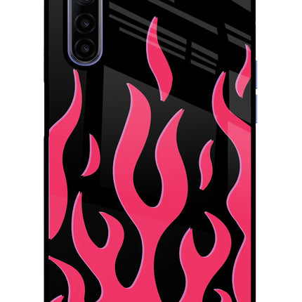 Fire Flames Realme 6/6i Glass Case