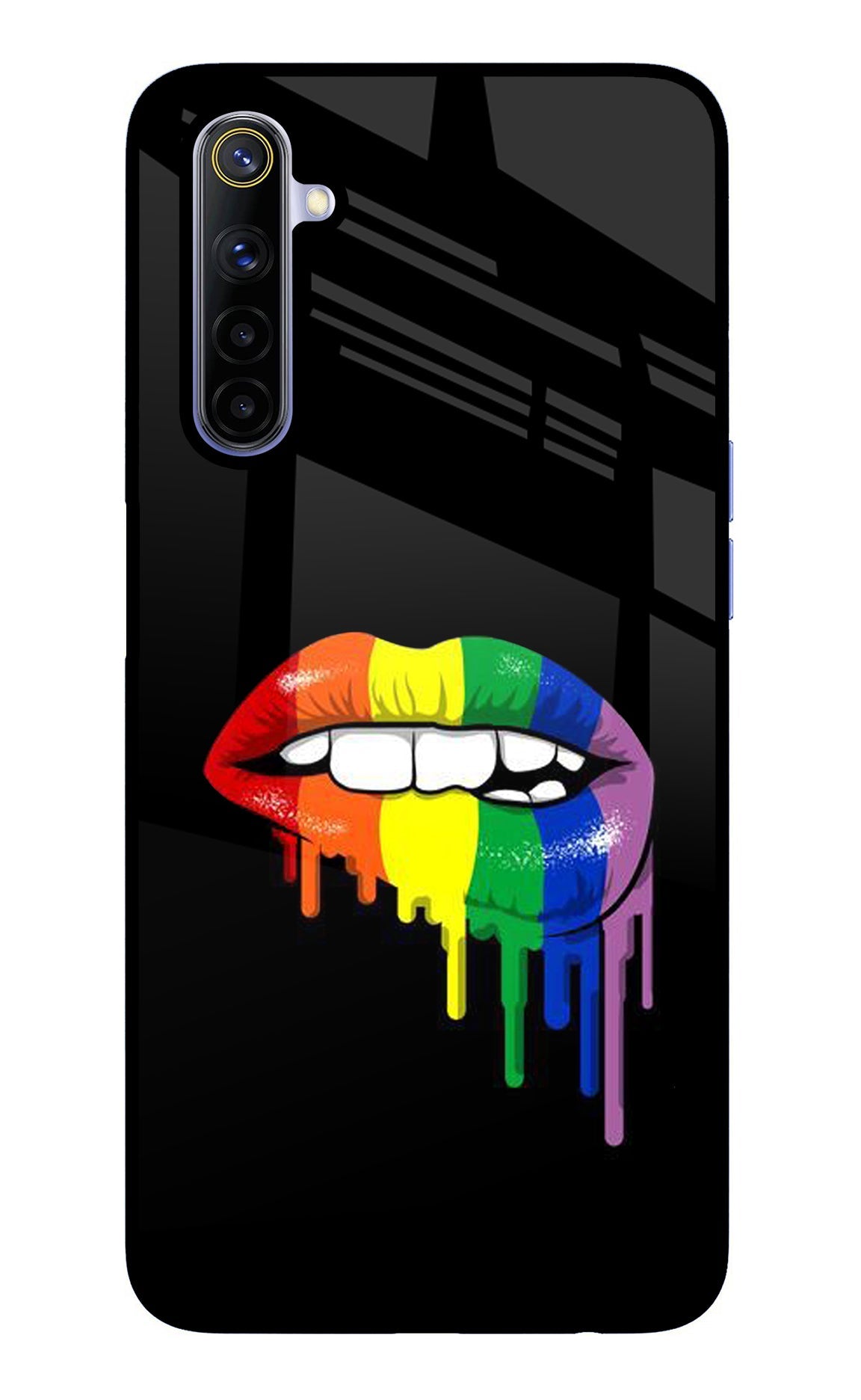 Lips Biting Realme 6/6i Glass Case