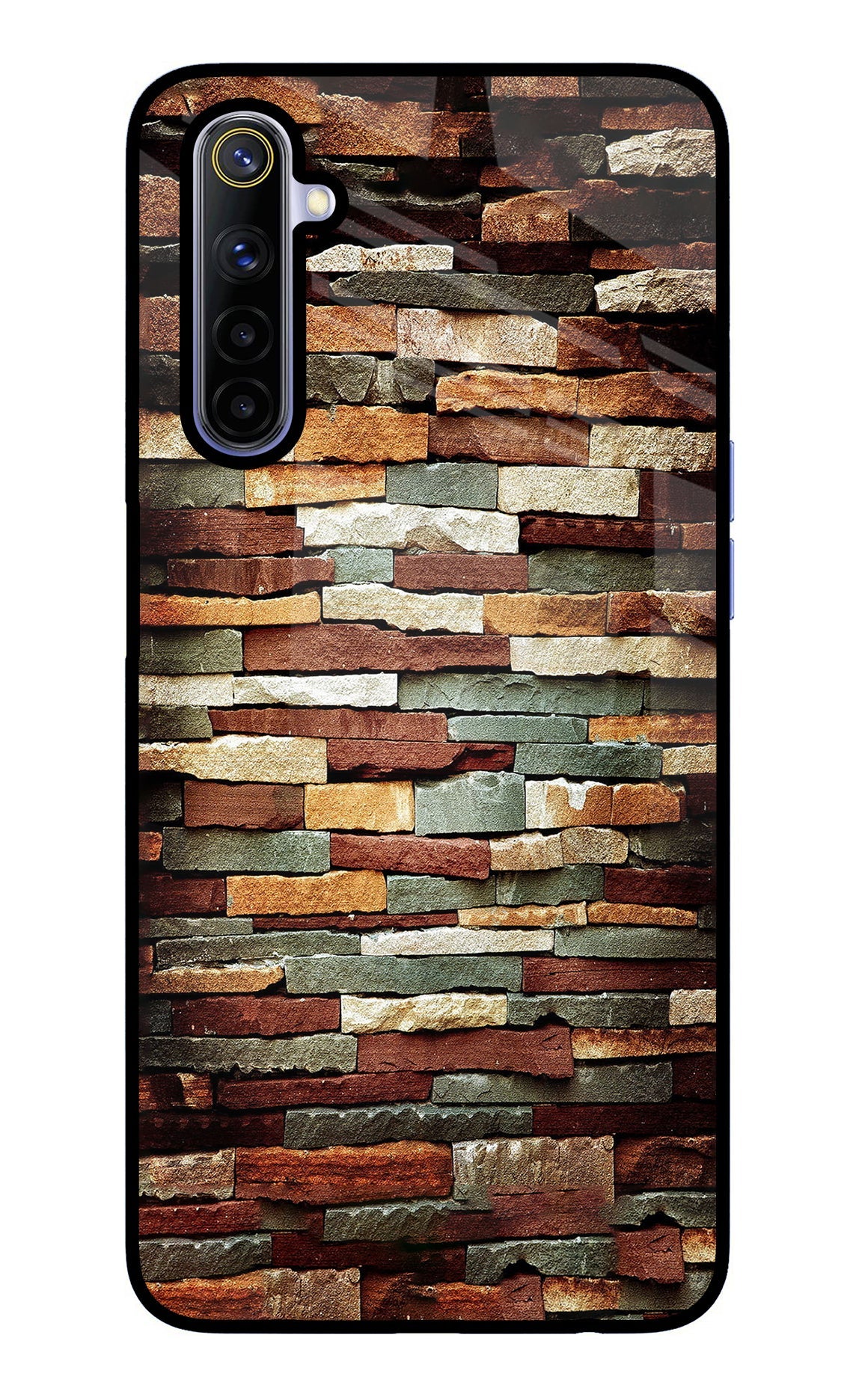 Bricks Pattern Realme 6/6i Glass Case