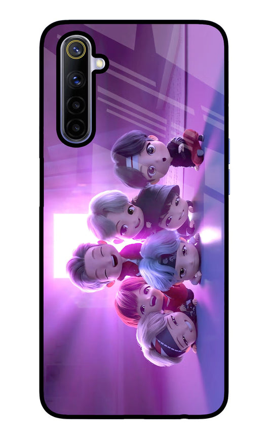BTS Chibi Realme 6/6i Glass Case