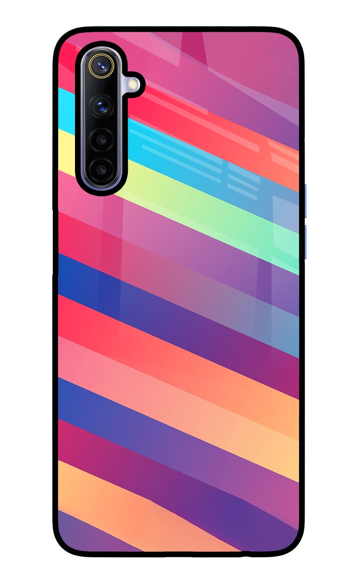 Stripes color Realme 6/6i Back Cover