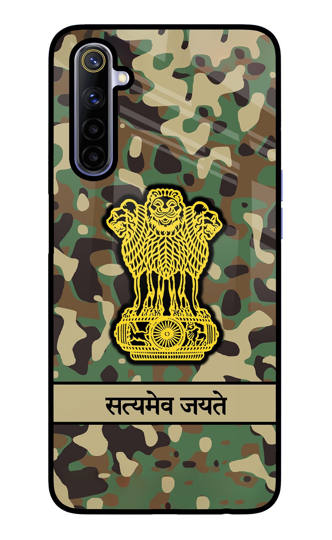 Satyamev Jayate Army Realme 6/6i Glass Case