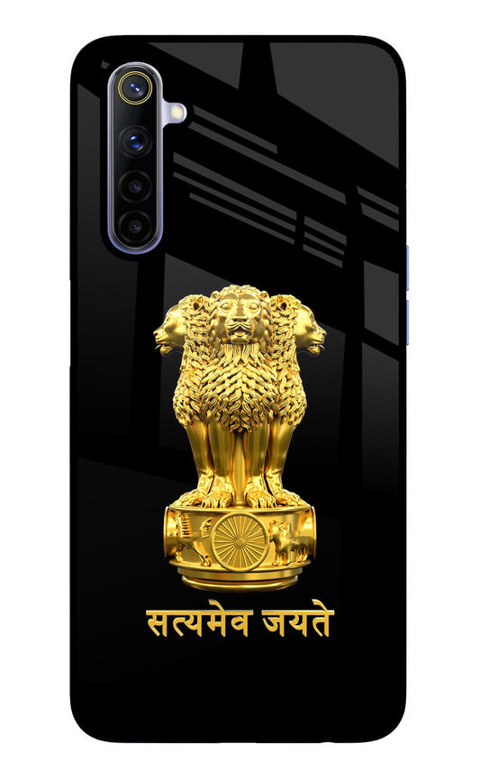 Satyamev Jayate Golden Realme 6/6i Glass Case