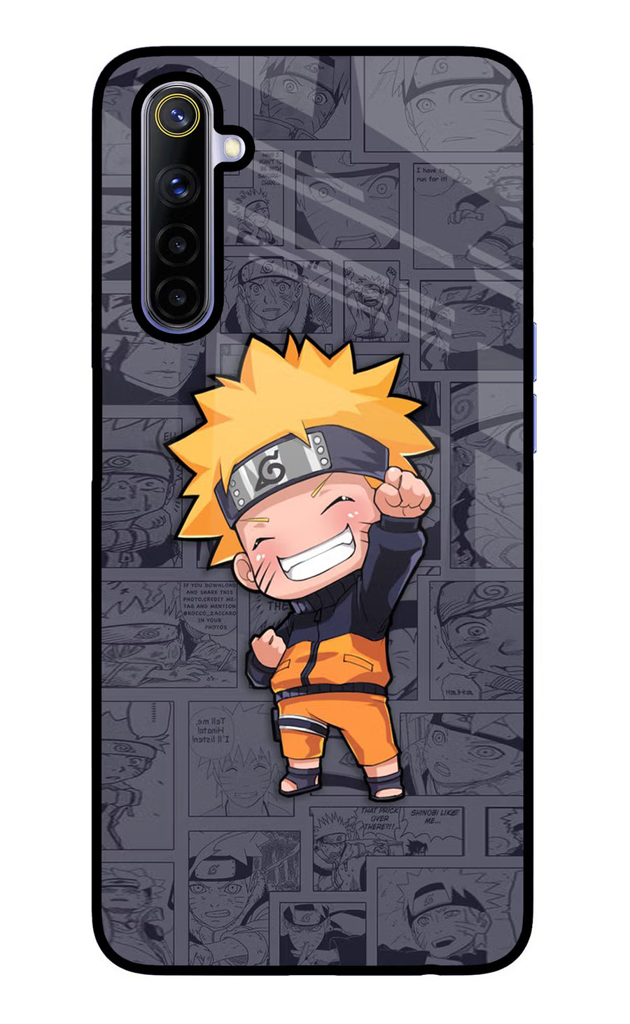 Chota Naruto Realme 6/6i Back Cover, Glass case
