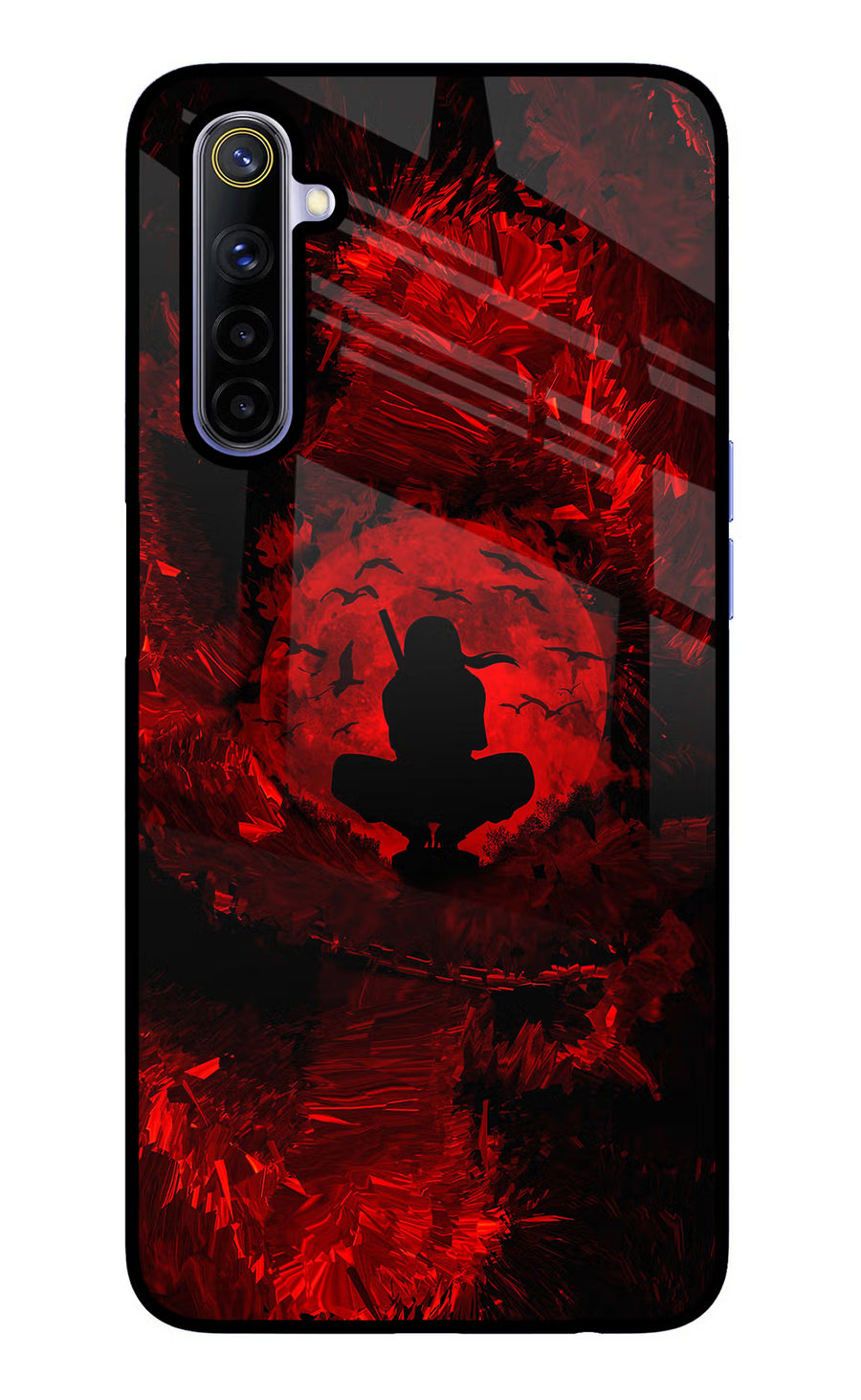 Itachi Uchiha Realme 6/6i Back Cover, Glass case