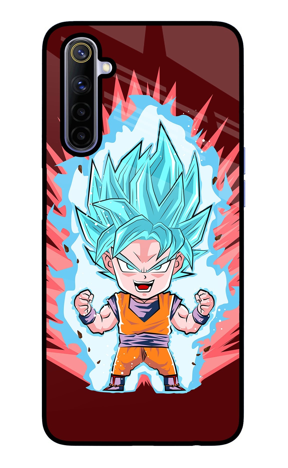 Goku Little Realme 6/6i Glass Case