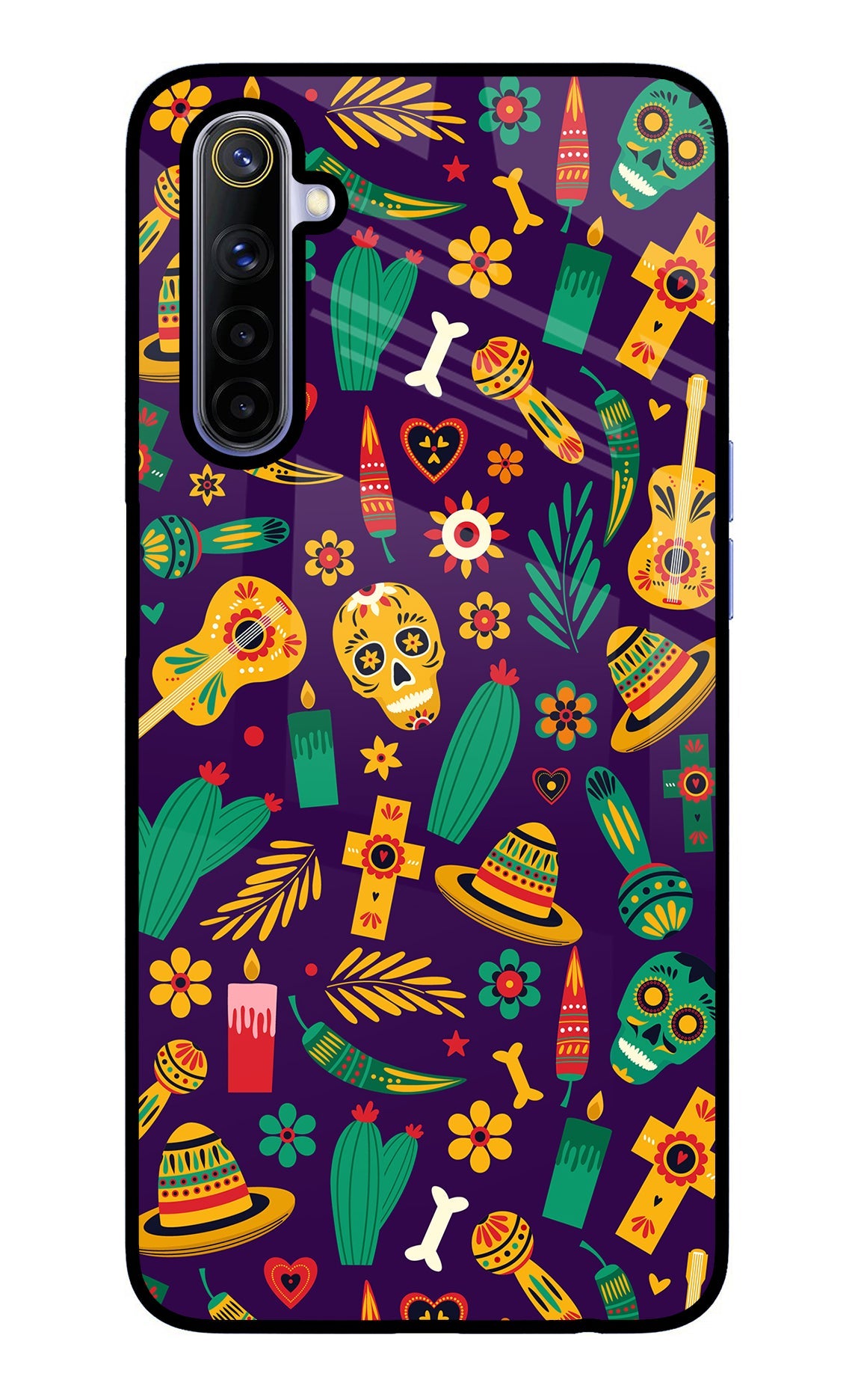 Mexican Artwork Realme 6/6i Glass Case