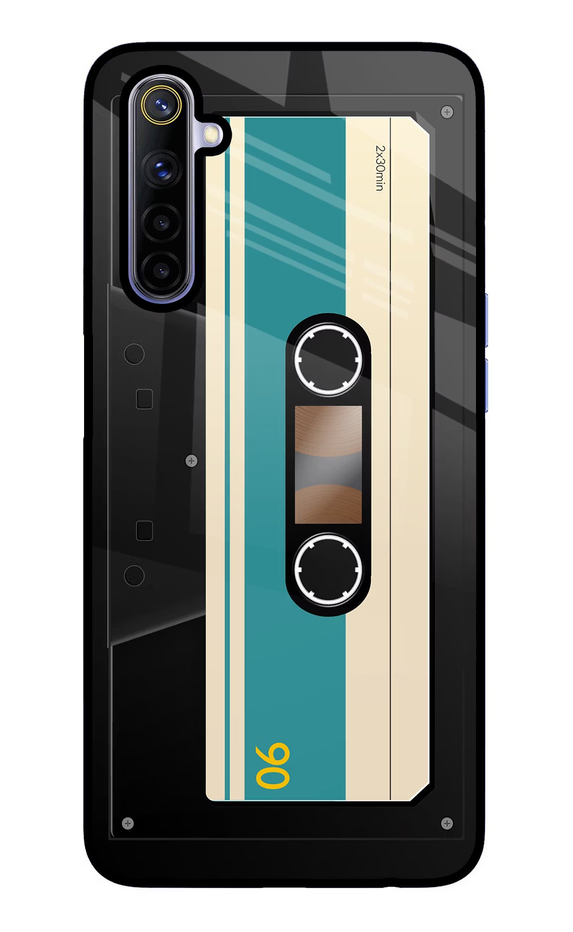 Cassette Realme 6/6i Glass Case Back Cover by Casekaro