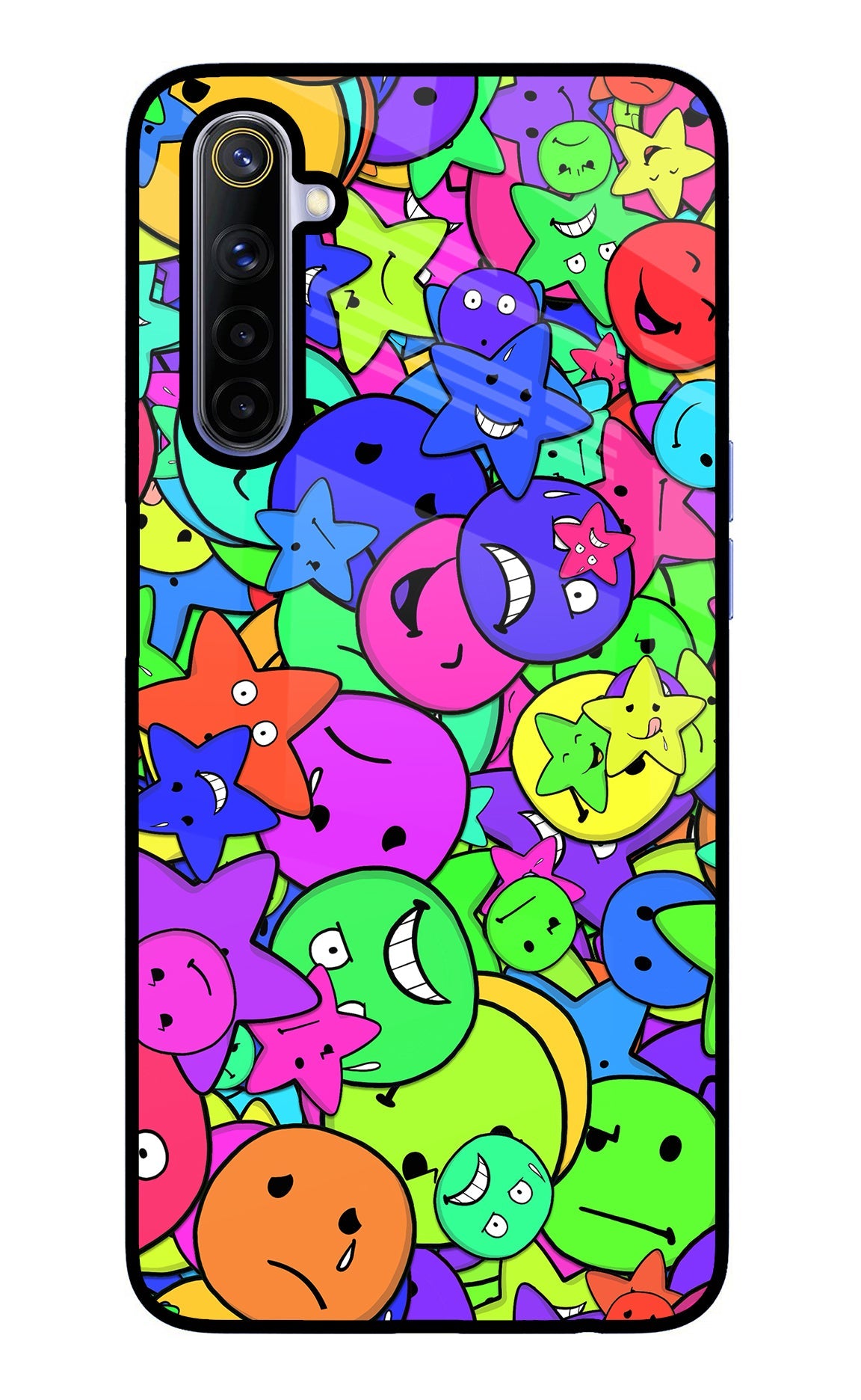 Fun Doodle Realme 6/6i Glass Case