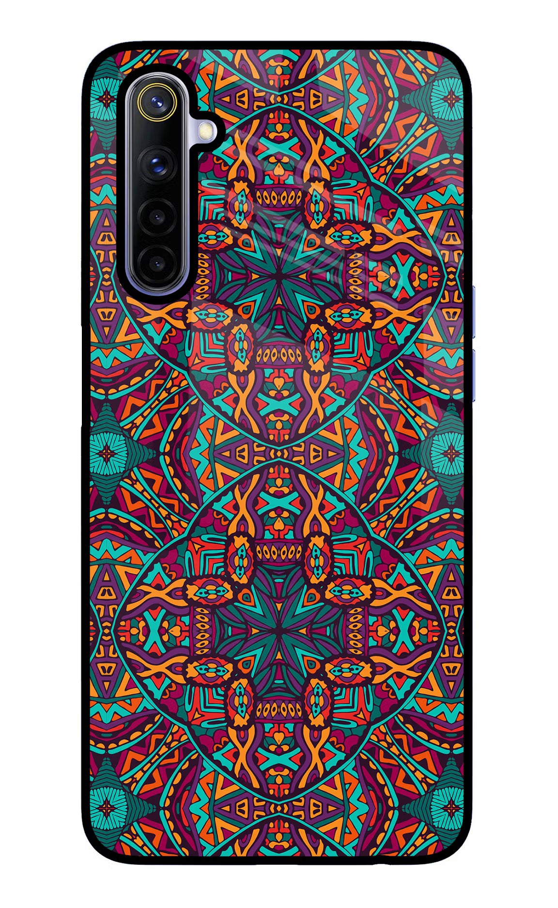 Colour Mandala Realme 6/6i Glass Case Back Cover by Casekaro