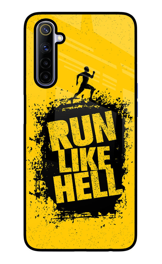 Run Like Hell Realme 6/6i Glass Case