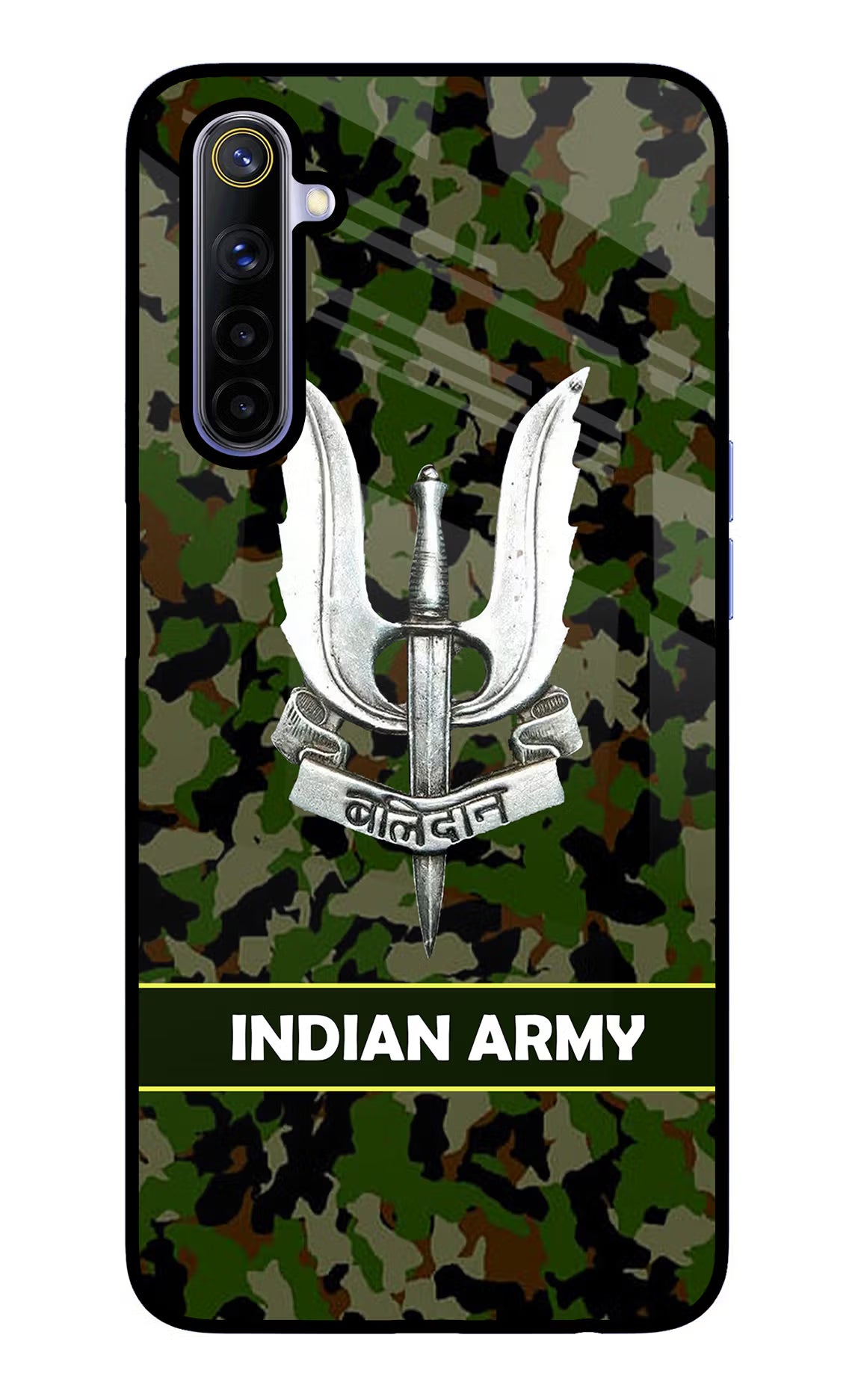Balidan Indian Logo Realme 6/6i Glass Case Back Cover by Casekaro